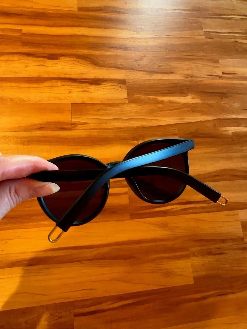 Black Oversized Cat Eye Sunglasses Dark Lens Fashion Shades